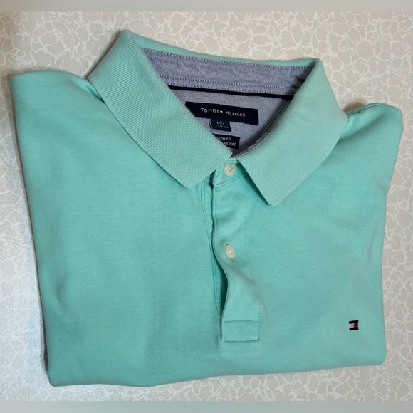 Tommy Hilfiger Other - Tommy Hilfiger Custom Coupe Sur Mesure Men short sleeve , Polo shirt size: L/ G